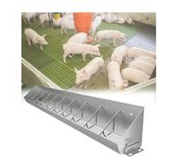 LVLDAWA Vasu Pi L'alimentazzioni Dû Bistiami 'n Acciaiu 'nossidabbili, Alimentaturi Fienu Pi Bestiami Granni Capacità, Fuora Ricinzzioni Siparata Panna Bistiami Fattorìi Surci(150x21x22cm)