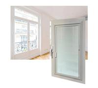 LVLDAWA Ventana Magnética Personalizable, Ventana Servicio Aluminio Opaca para Cobertizo, Ventana Privacidad para Baño con Control Luz para Interiores Viviendas