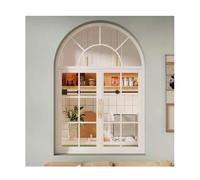 LVLDAWA Ventanas Cobertizo Arco Superior De Montaje Empotrado Ventanas Corredizas El Hogar Manijas, Ventanas Corredizas Horizontales con Mosquitero Vidrio Templado(White,70X100CM)