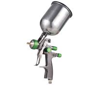 LVLP-pistola de pulverización de aire de alimentación, Mini Kit de pulverización de pintura, boquilla de 1,4mm, taza de fluido de 600ml, pulverizador de aerógrafo para pintura de (Verde)