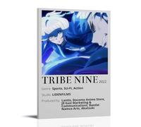LVOAWAAMU Anime Tribe Nine Arte Minimalista Arte Mural Impresión Imagen Impresión Moderna Habitación Familiar Decoración 24 x 36 Pulgadas (60 x 90 cm)