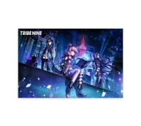 LVOAWAAMU Game Tribe Nine Minimalist Fan Art Arte Mural Impresión Imagen Impresión Moderna Habitación Familiar Decoración 20 x 30 Pulgadas (50 x 75 cm)