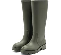 Lvptsh Botas de Agua Mujer Altas Zapatos de Lluvia Caucho de Boots Impermeable Wellington Boots de Goma Cómodas Antideslizante,Green2,EU37