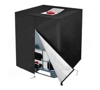 LVSELINGI Cubierta for Tanque de Agua IBC de 275 galones. Cubierta for contenedor Que previene Las Algas. Accesorios for Tanque IBC.(Zipper Black)