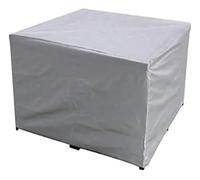 LVSELINGI Funda Protectora de Tela Oxford de tamaño General for Muebles, a Prueba de Polvo, for Mesa de ratán, Silla, sofá, Impermeable, for Lluvia, jardín y Patio.(Silver,115X115X70cm)