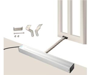 LVSEWOA Abridor automático de Ventanas eléctrico con Cadena. Actuador motorizado para Ventanas abatibles y claraboyas. 24 V CC. Carrera de 300 mm a 800 mm. Solo Motor de 500 mm.