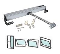 LVSEWOA Abridor de Ventanas eléctrico con Cadena de 24 V, automático, con Control Remoto e Interruptor para tragaluces, invernaderos y ventilaciones de Techo.