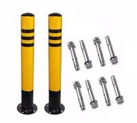 LVSEWOA Bolardo Reflectante de Seguridad con Cerradura: Poste de estacionamiento con Mayor Visibilidad Nocturna para la Seguridad de Las instalaciones.