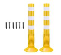 LVSEWOA Cono de Seguridad Vial de 75 cm de Altura, 76 cm, Resistente a la Intemperie, Poste de Seguridad Vial con Base para estacionamientos y Seguridad Vial. 1 Unidad.