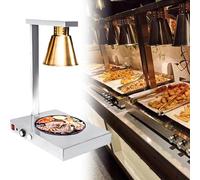 LVSEWOA Lámpara calentadora de Alimentos Comercial, Calentador de Buffet de Acero Inoxidable para restaurantes, cocinas y Pizzas.
