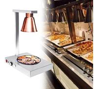 LVSEWOA Lámpara calentadora de Alimentos Comercial, Calentador de Buffet de Acero Inoxidable para restaurantes, cocinas y Pizzas.