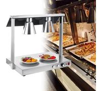 LVSEWOA Lámpara calentadora de Alimentos Comercial, Calentador de Buffet de Acero Inoxidable para restaurantes, cocinas y Pizzas.