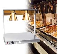 LVSEWOA Lámpara calentadora de Alimentos Comercial, Calentador de Buffet de Acero Inoxidable para restaurantes, cocinas y Pizzas.