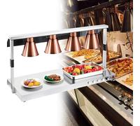 LVSEWOA Lámpara calentadora de Alimentos Comercial, Calentador de Buffet de Acero Inoxidable para restaurantes, cocinas y Pizzas.