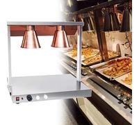 LVSEWOA Lámpara calentadora de Alimentos Comercial, Calentador de Buffet de Acero Inoxidable para restaurantes, cocinas y Pizzas.