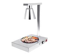 LVSEWOA Lámpara calentadora de Alimentos, luz para Calentar Pizzas Tipo Buffet, Cubierta de Acero Inoxidable para Buffet de Cocina de Restaurante