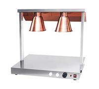 LVSEWOA Lámpara calentadora de Alimentos, luz para Calentar Pizzas Tipo Buffet, Cubierta de Acero Inoxidable para Buffet de Cocina de Restaurante