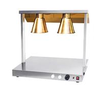 LVSEWOA Lámpara calentadora de Alimentos, luz para Calentar Pizzas Tipo Buffet, Cubierta de Acero Inoxidable para Buffet de Cocina de Restaurante