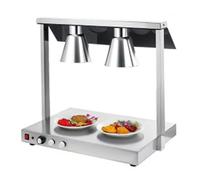 LVSEWOA Lámpara calentadora de Alimentos, luz para Calentar Pizzas Tipo Buffet, Cubierta de Acero Inoxidable para Buffet de Cocina de Restaurante