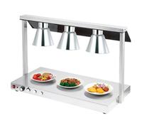 LVSEWOA Lámpara calentadora de Alimentos, luz para Calentar Pizzas Tipo Buffet, Cubierta de Acero Inoxidable para Buffet de Cocina de Restaurante