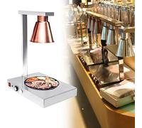 LVSEWOA Lámpara de Calor para Alimentos Comercial con Control de Temperatura Ajustable de 360° para Mantener Calientes Las Comidas en restaurantes y Servicios de Catering.
