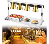 LVSEWOA Lámpara de Calor para Alimentos Comercial con Temperatura Ajustable, fácil instalación, Ideal para restaurantes de Comida rápida y Buffet.