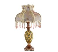 LVSEWOA Lámpara de Mesa de Lujo Vintage para Dormitorio, mesita de Noche, Adecuada para Bodas, hogar, Sala de Estar, Oficina, Comedor, Hotel. Iluminación de mesita de Noche.