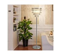 LVSEWOA Lámpara de pie de Lujo Lámpara de pie Lámparas de pie de Cristal de Tres Capas de Lujo Lámpara de pie Moderna y Sencilla para el hogar Dormitorio Sala de Estar Iluminación Alta Fácil de Usar