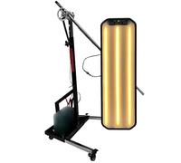 LVSEWOA Luz de reparación de abolladuras sin Pintura para Coche, Resistente, con Soporte Ajustable, lámpara de Prueba de Tira LED Grande de 37 x 10 Pulgadas, Color Negro