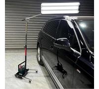 LVSEWOA Luz para Reparar abolladuras de Coche, Reflector LED Ajustable - Soporte con Ruedas Resistente | Herramienta Profesional para Eliminar abolladuras (batería no incluida) Negra