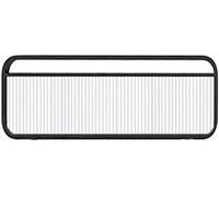 LVSEWOA Mampara divisoria de Hierro y Vidrio para comedores, Pantalla Decorativa de privacidad para oficinas y restaurantes (B, 40x150cm/15.74x59.05in)
