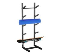 LVSEWOA Présentoir à plusieurs niveaux pour Skateboards et longboards, Support de Sol peu encombrant pour Salle de Sport à Domicile, Studio ou Usage Commercial