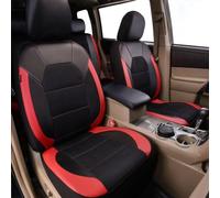 LVSH 5 Seats Fundas Asientos Coche Cuero para Seat Toledo 2001, Impermeable Completo Juegos De Cubreasientos Delanteros Y Traseros Protector,B/Red