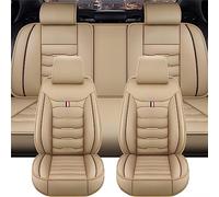 LVTFCO Funda Asiento Coche para BMW 5 Series E60 Sedan 2005 2006 2007 2008 2009 2010, Impermeable y Cómodo Protector Fundas Asientos Accesorios Interior,Beige