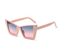 LVTFCO Gafas de sol de ojo de gato de moda para mujeres y hombres, gafas de ojo de gato de lujo vintage, gafas de sol de tendencia UV400, rosa, talla única