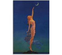 LVTFCO Maxfield Parrish Póster Mujer Pintura Maxfield Parrish Lienzo Arte de la Pared Maxfield Parrish Impresiones para el hogar Arte Decoración de la Imagen 50x70cmx1 Sin Marco