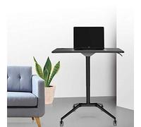 LVUNZJCA Atril Podio Bandeja reclinable Atril Podio móvil portátil Carro Que se coloca Oficina de Noche Sofá con Ruedas para Oficina, Escuela(Schwarz)