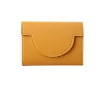 LVUNZJCA Billetera Corta para Mujeres Cartera de Monedero Simple for Mujer Embrague Corto(Jaune)