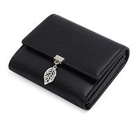 LVUNZJCA Billetera Corta para Mujeres Cartera de Mujer Corta con protección RFID Mini tríptico Tarjetero