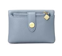 LVUNZJCA Billetera Corta para Mujeres Cartera Plegable Corta Delgada compacta for Mujer(Azul)