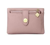 LVUNZJCA Billetera Corta para Mujeres Cartera Plegable Corta Delgada compacta for Mujer(Rosado)
