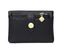 LVUNZJCA Billetera Corta para Mujeres Cartera Plegable Corta Delgada compacta for Mujer(Schwarz)