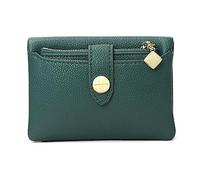 LVUNZJCA Billetera Corta para Mujeres Cartera Plegable Corta Delgada compacta for Mujer(Verde)