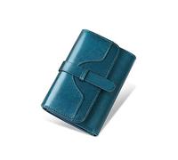 LVUNZJCA Billetera Corta para Mujeres Women's Foldable Simple Wallet Compact Short Wallet(Azul)