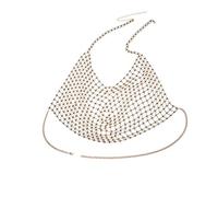 LVUNZJCA Cadenas de Cuerpo Cadena de Cuerpo exagerada Bikini Envolvente de Verano Cadena de Sujetador Sexy para Mujer