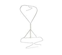 LVUNZJCA Cadenas de Cuerpo Collar de Mujer Cadena de Cuerpo de Diamante Simple Cadena de Pecho Multicapa para Mujer