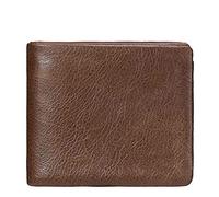 LVUNZJCA Cartera corta de piel para hombre, tarjetero, tarjetero de visita, Brown, 9.5x11x2cm