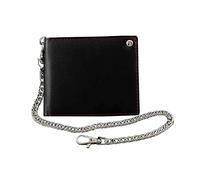 LVUNZJCA Cartera de Cadena para Hombre Billetera con Cadena for Hombre, Billetera de Cuero for Bicicleta, camión, Rock