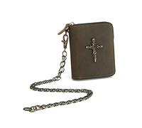 LVUNZJCA Cartera de Cadena para Hombre Cinturón de Ocio for Hombre Chain Zero Wallet