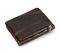 LVUNZJCA Cartera de Hombre Cartera Corta de Cuero Cartera Plegable de Cuero for Hombres y Mujeres Monedero Cartera